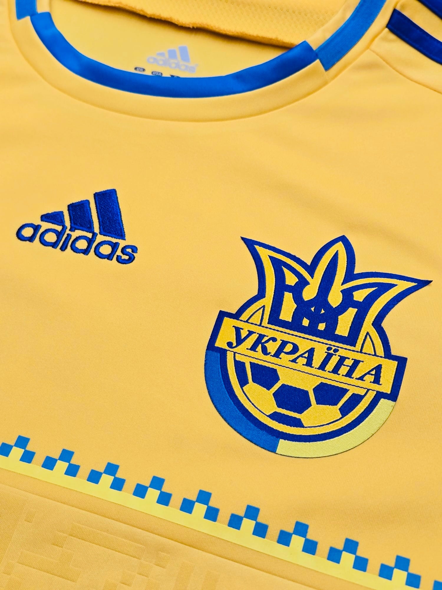 2012/14 Ukraine Home Size M Yarmolenko - close-up detail