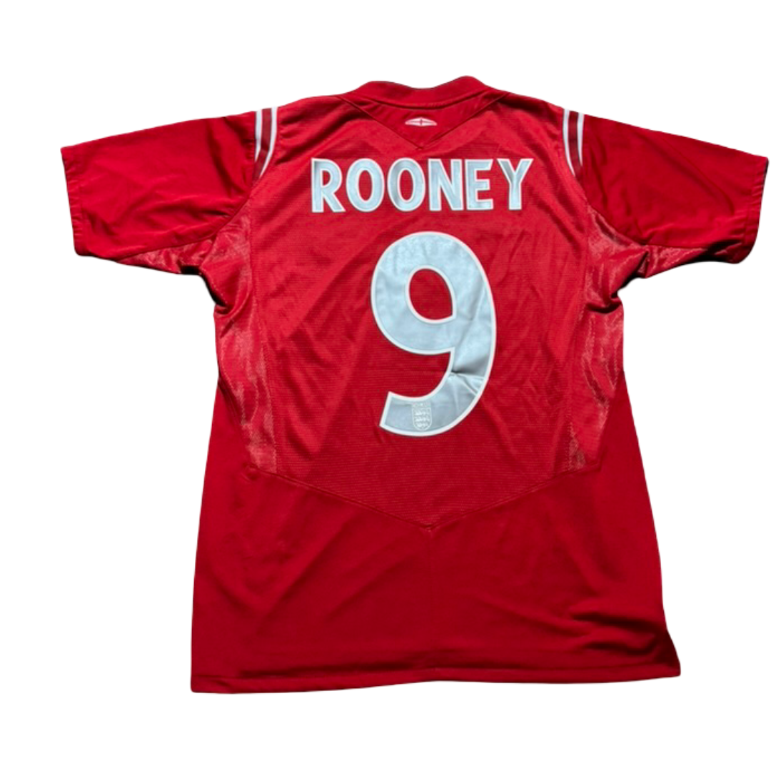2006/08 England Away Size S Rooney - back view