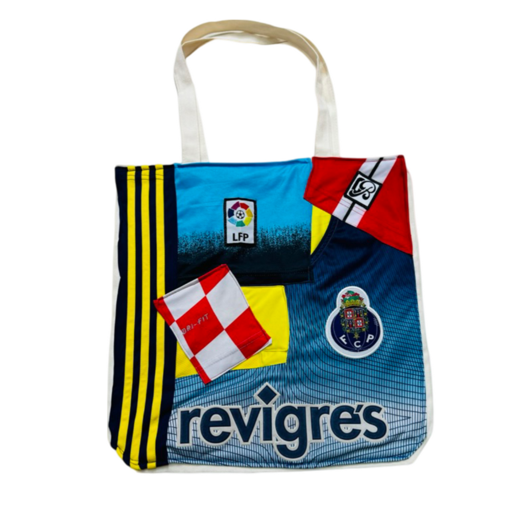 Upcycled Tote: Mix Patchwork - front view