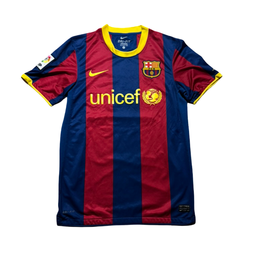 2010/11 FC Barcelona Home Size S Messi - back view