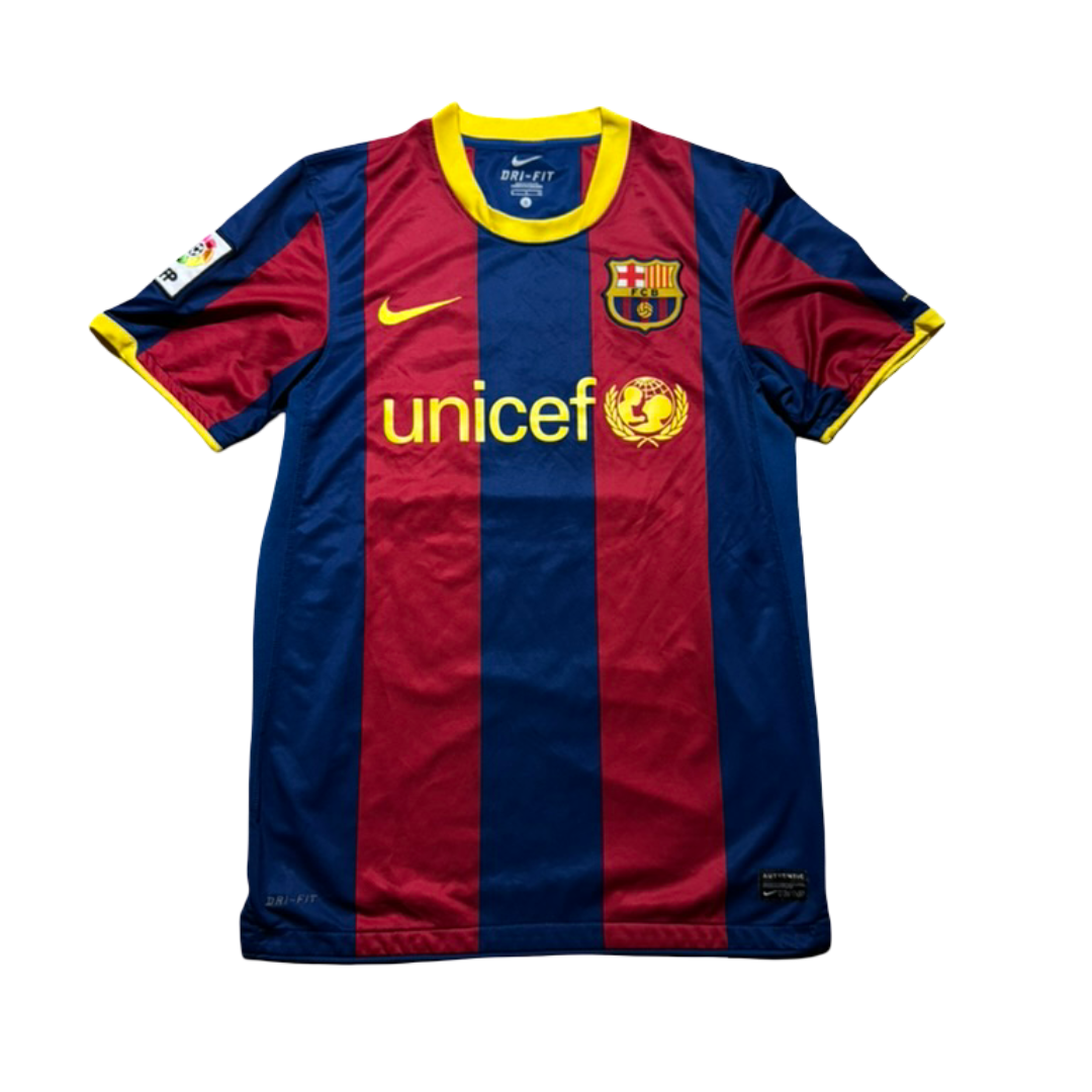 2010/11 FC Barcelona Home Size S Messi - back view