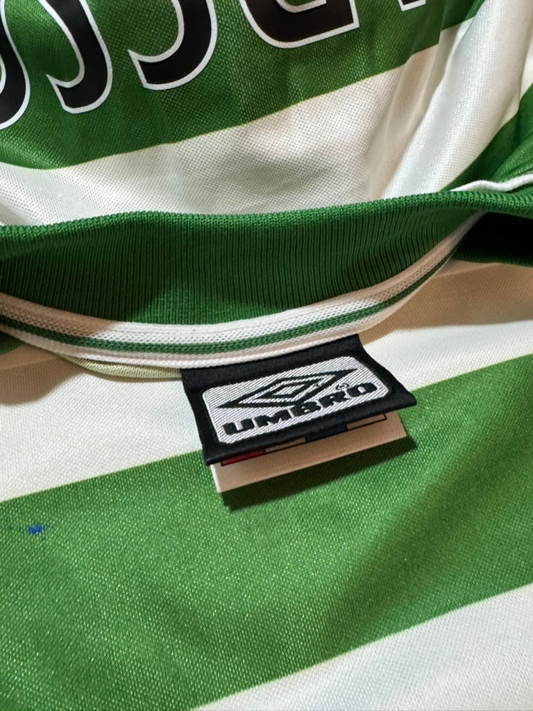 1999/01 Celtic FC Home Size L Larsson