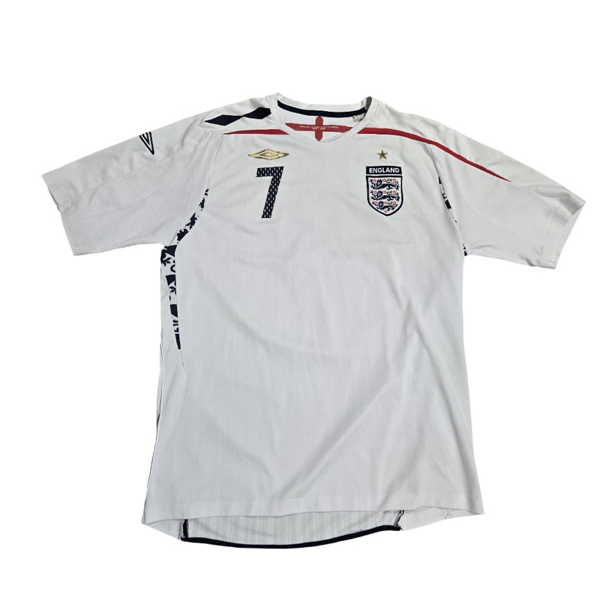 2008/10 England Home Size XL Beckham - back view