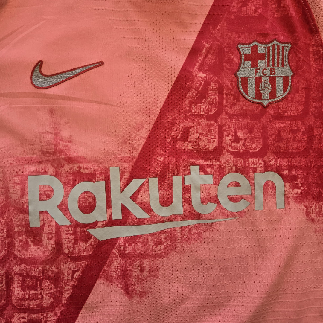 2018/19 FC Barcelona Third Size S Messi (Match Issued) - close-up detail
