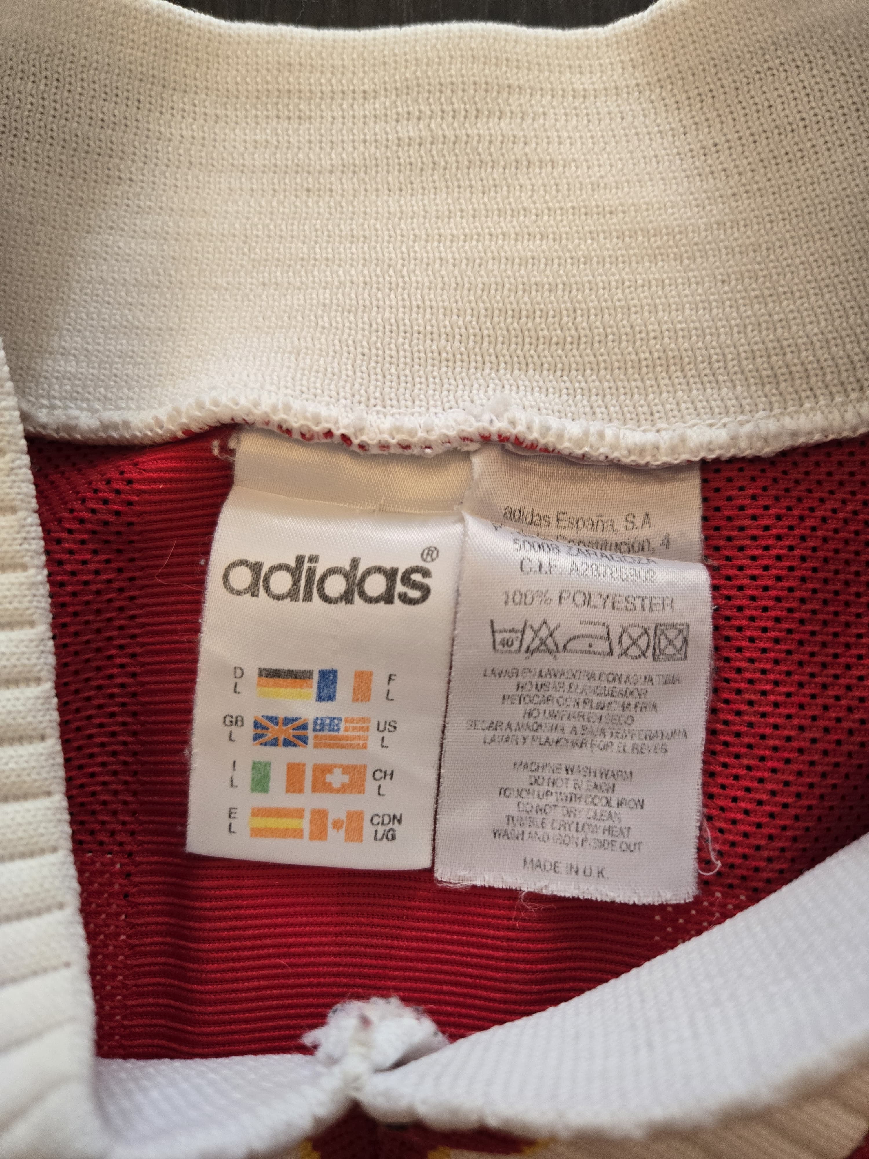 1995/96 Liverpool FC Home Size L McManaman