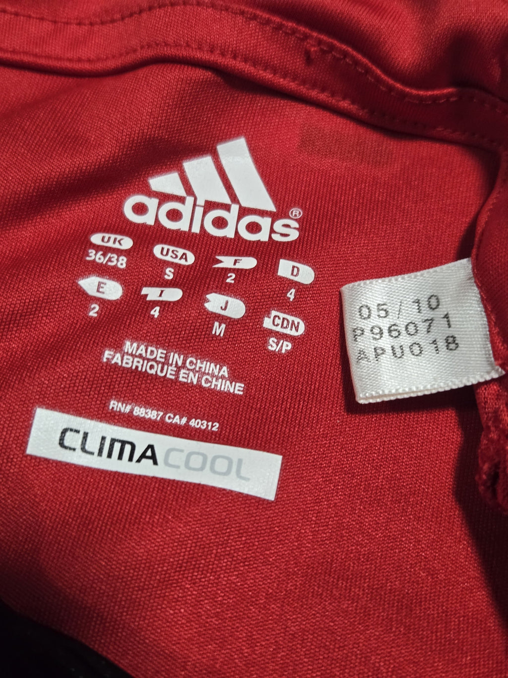 2010/11 AC Milan Training Size S