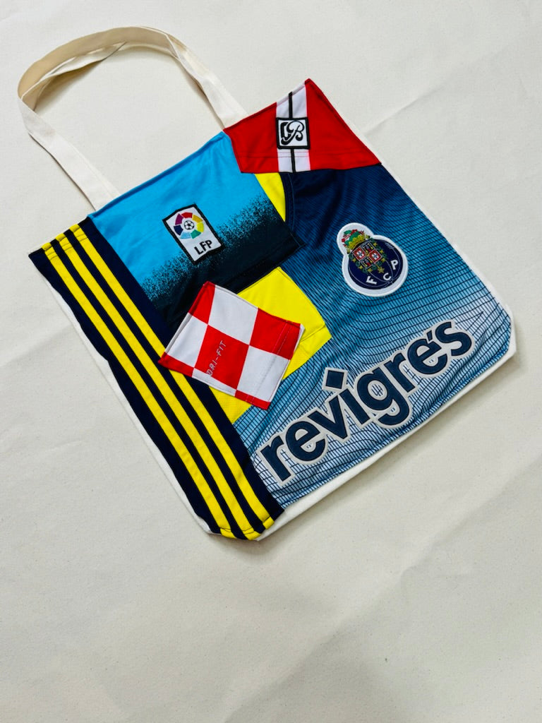 Upcycled Tote: Mix Patchwork - close-up detail