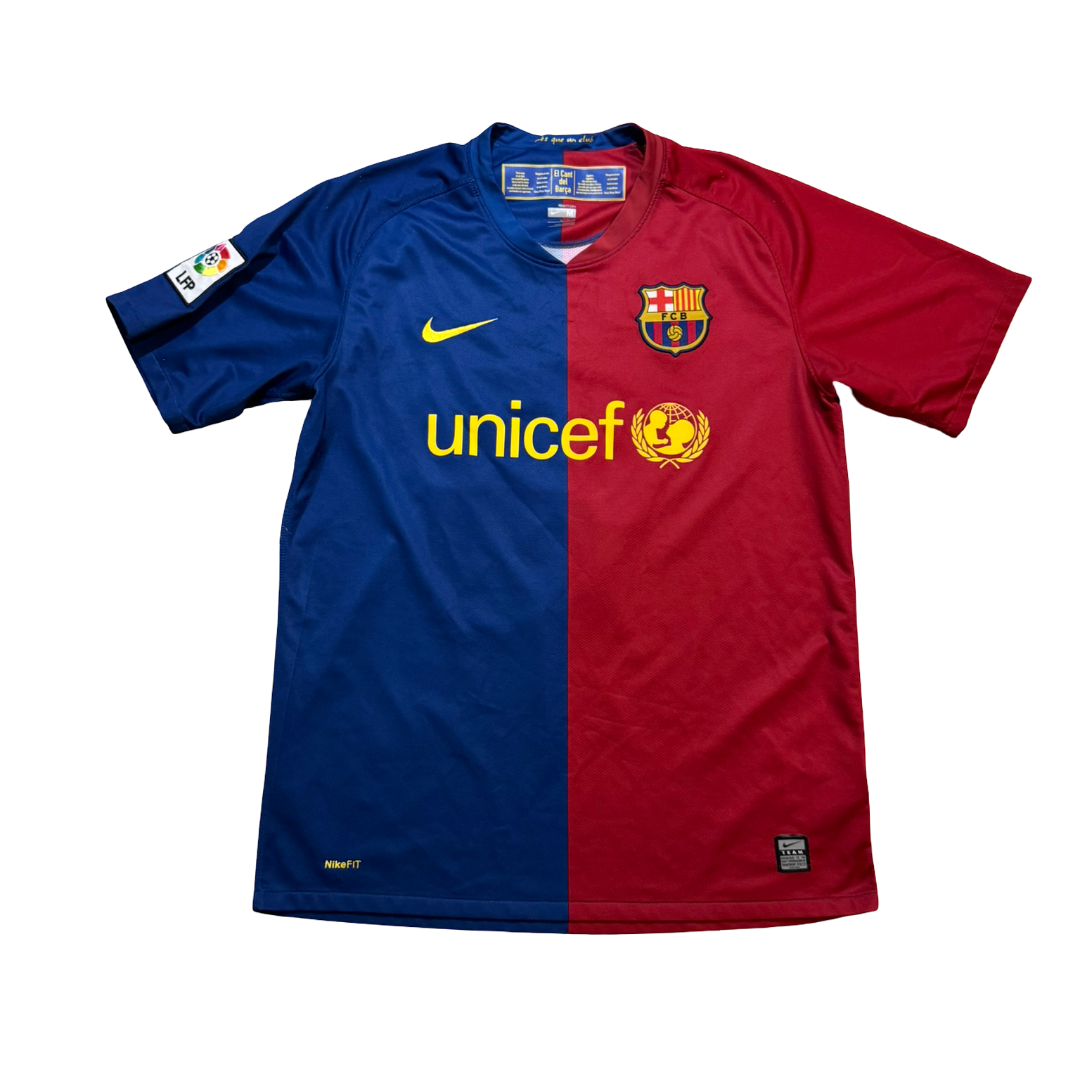 2008/09 FC Barcelona Home Size M Messi - back view