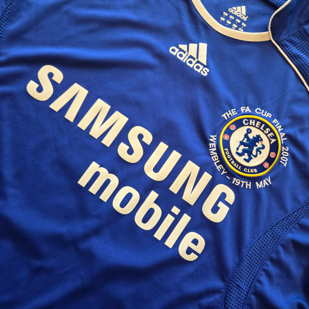 2006/08 Chelsea Home Size L Drogba - close-up detail