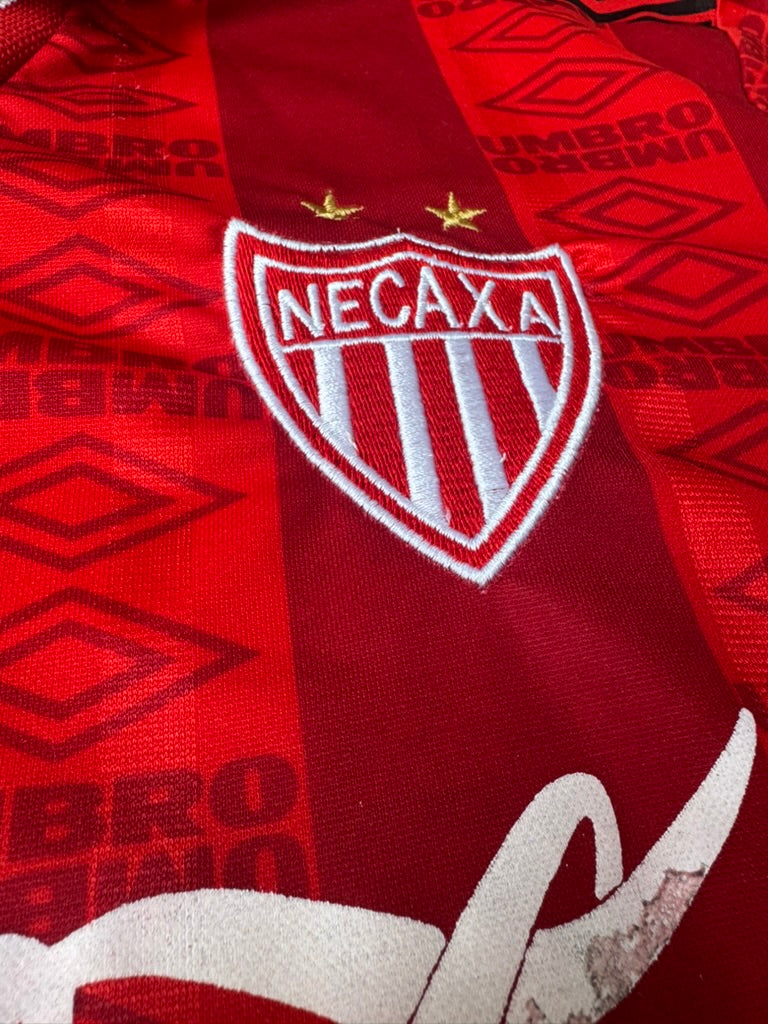 1998/99 Necaxa Goalkeeper Size L Rios - label detail