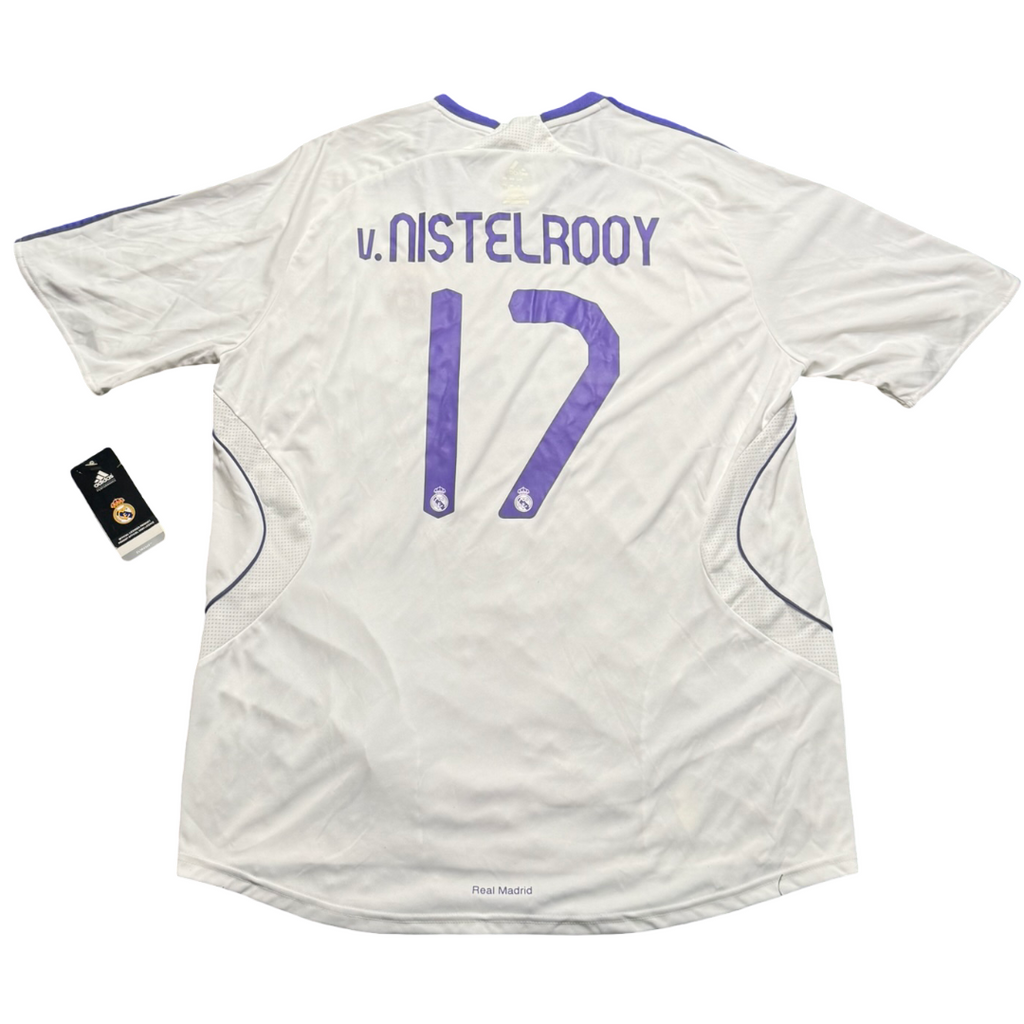2007/08 Real Madrid Home Size XL Van Nistelrooy BNWT - front view