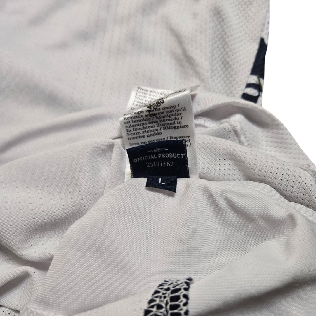 2008/10 England Home Size L Terry - label detail