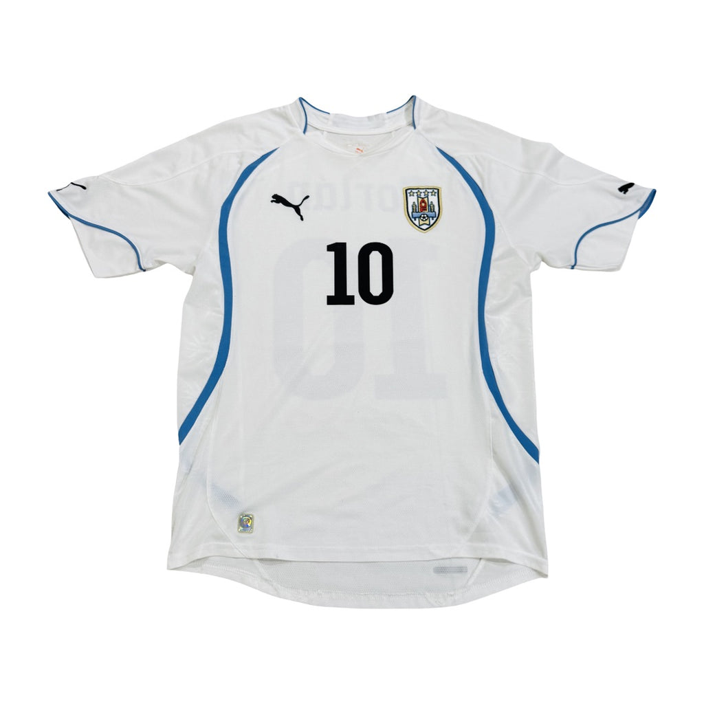 2010/11 Uruguay Away Size M Forlan - back view
