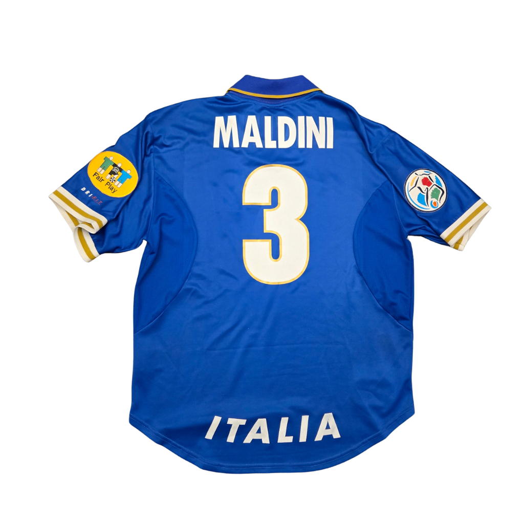 1996/97 Italy Home Size XL Maldini - back view