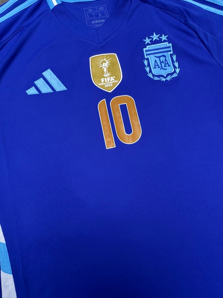 2024/25 Argentina Away Size XL Messi BNWT - close-up detail