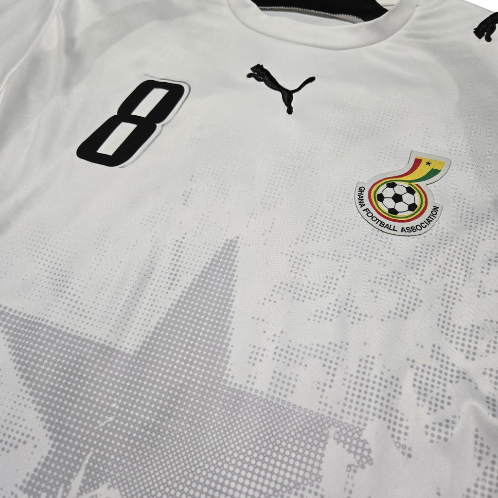 2006 Ghana Home Size L Essien - close-up detail
