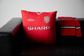 Upcycled Pillow: Camp Nou - front view