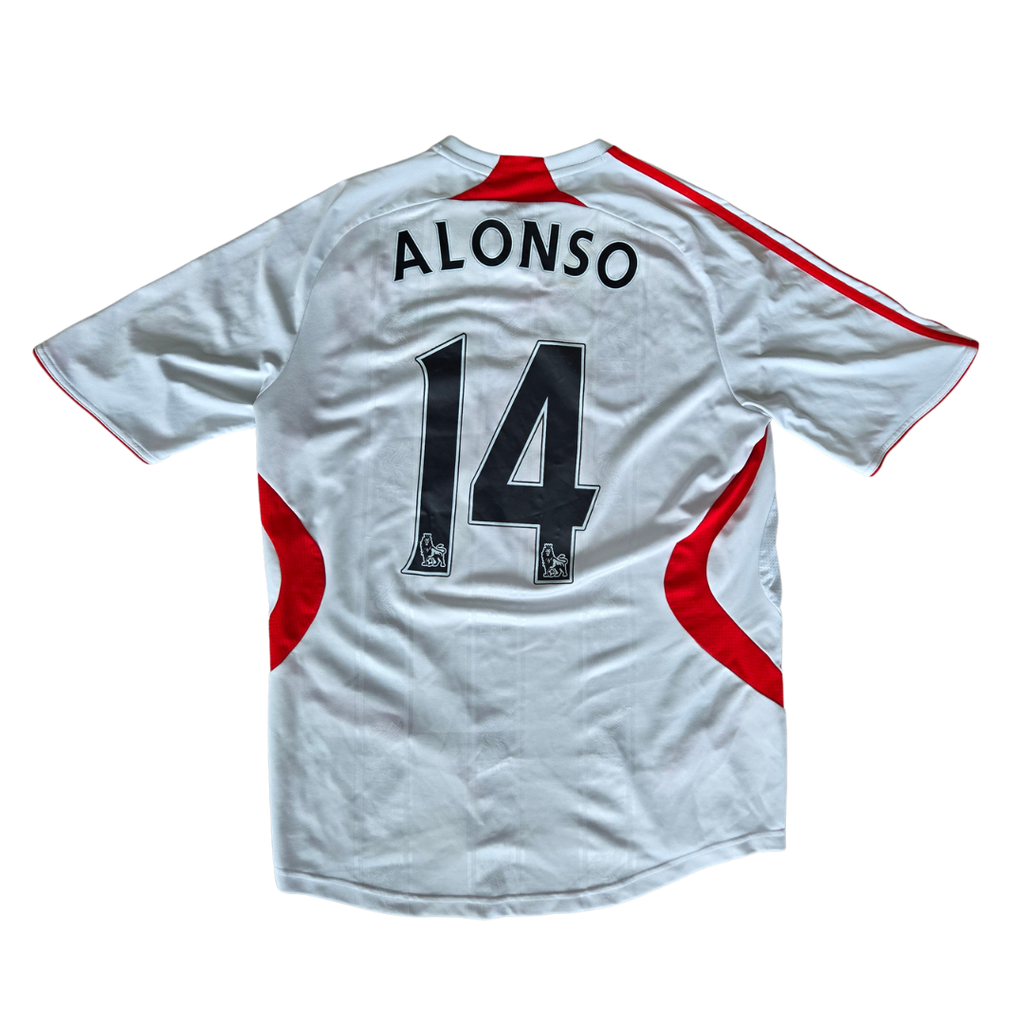 2007/08 Liverpool Away Size L Alonso - front view