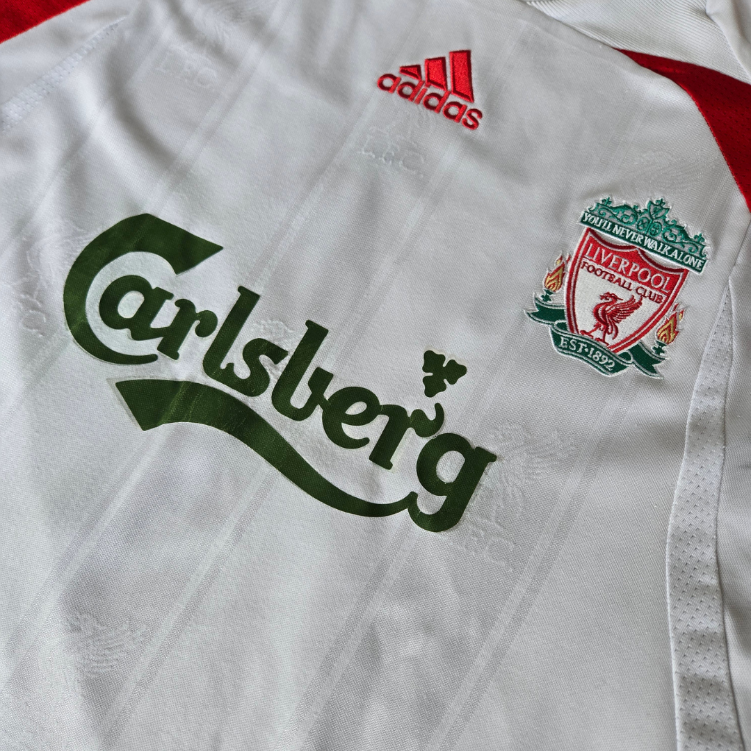 2007/08 Liverpool Away Size L Alonso - close-up detail
