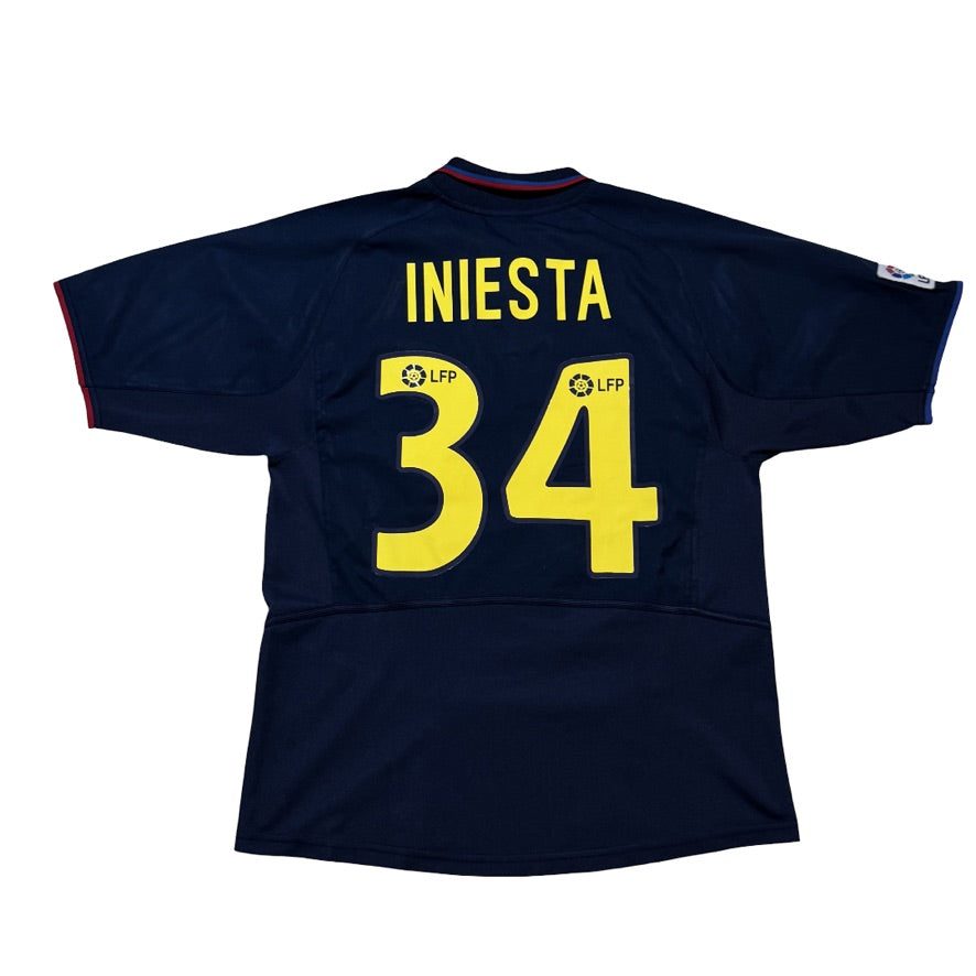2002/03 FC Barcelona Away Size M Iniesta - front view