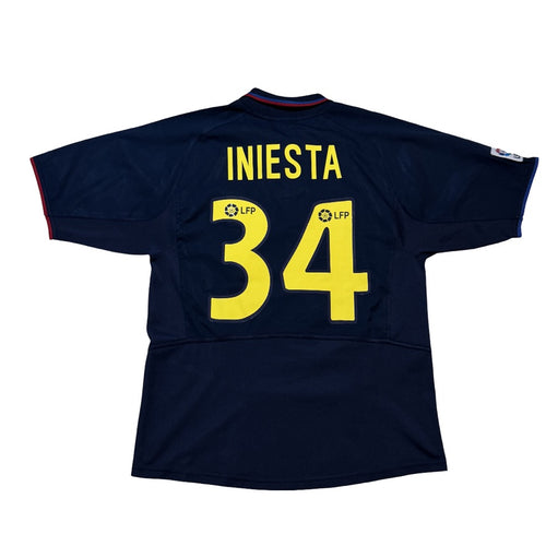 2002/03 FC Barcelona Away Size M Iniesta - front view
