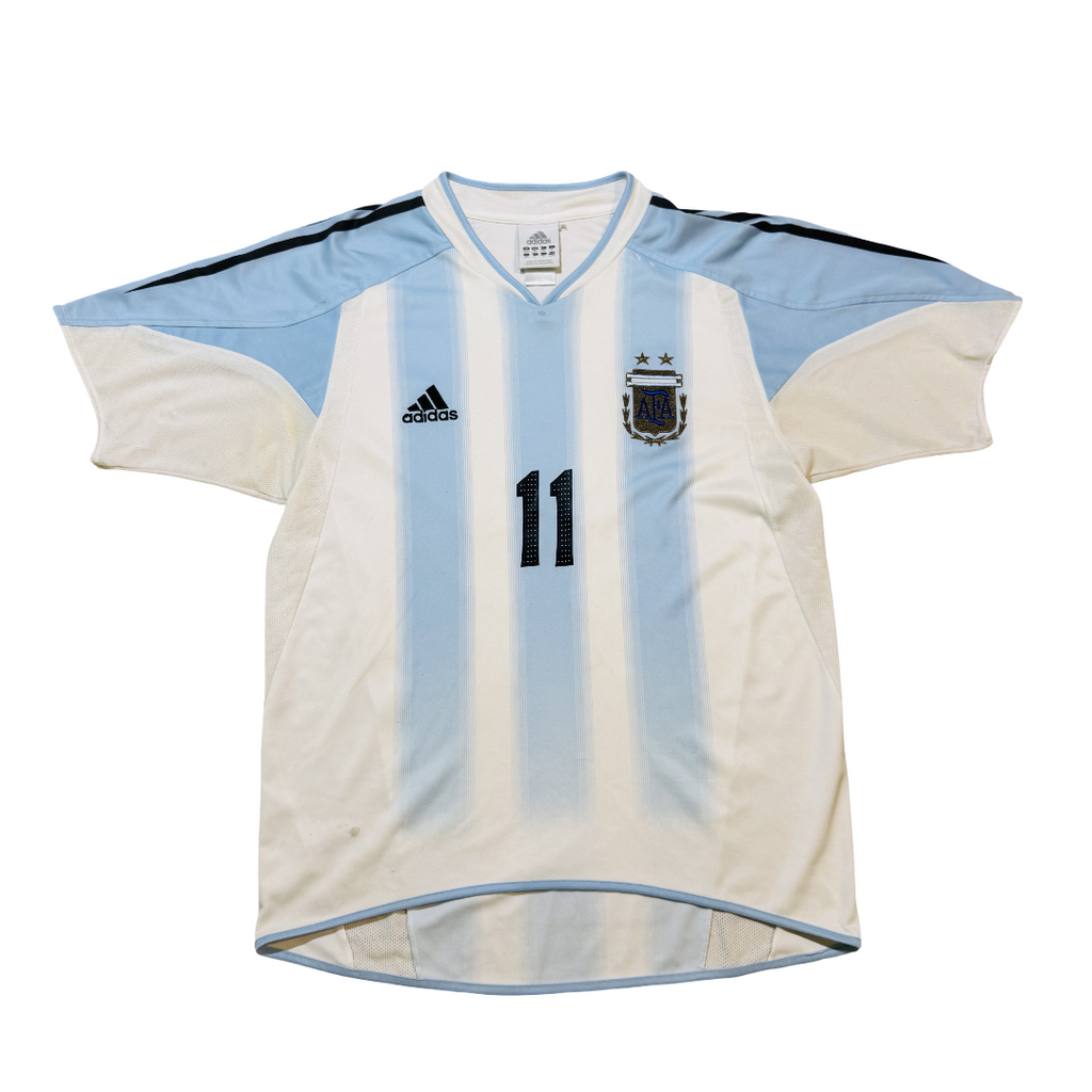 2004/05 Argentina Home Size M Tevez - back view