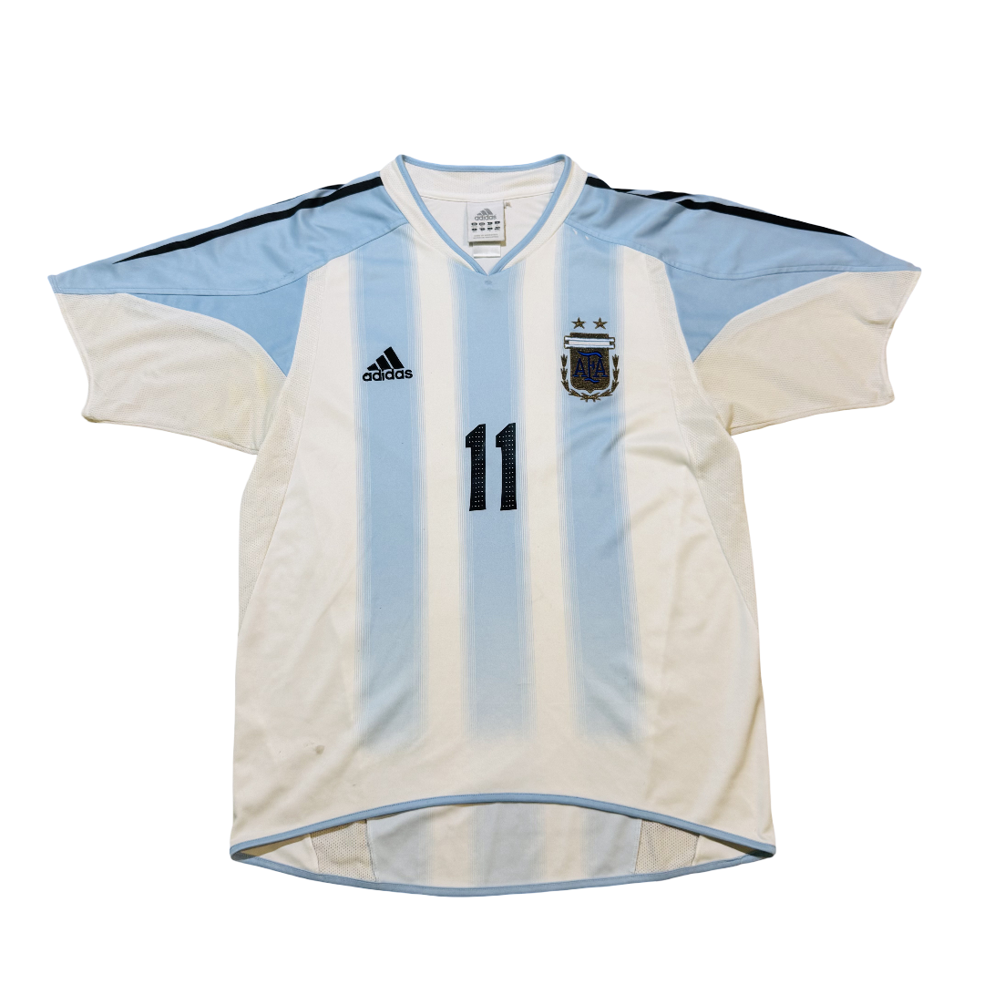 2004/05 Argentina Home Size M Tevez - back view