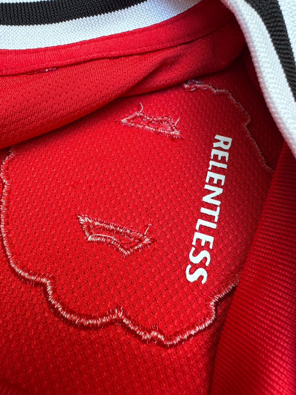 2011/12 Manchester United Home Size S J.S. Park - label detail