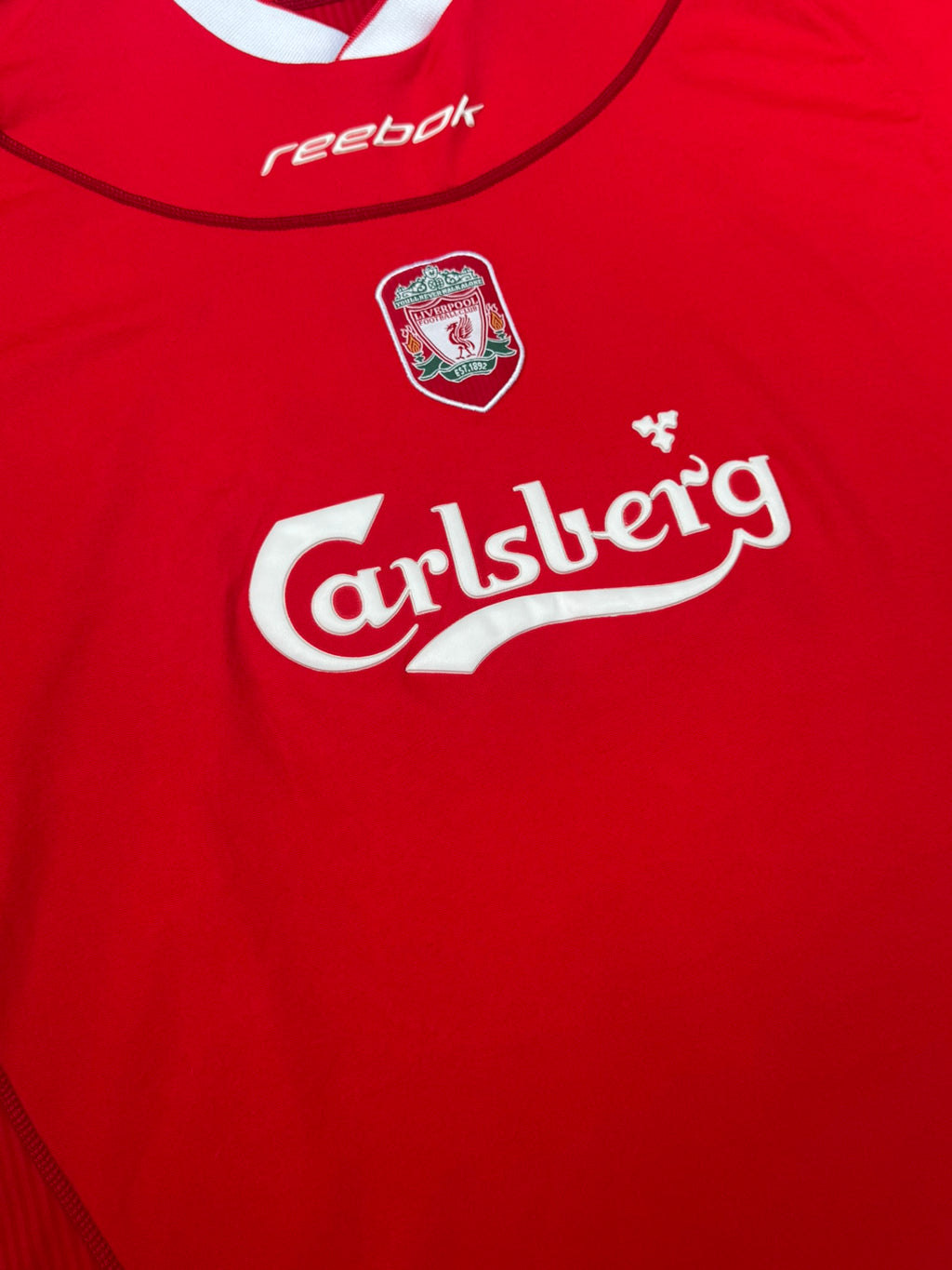 2002/04 Liverpool Home Size XL Gerrard - close-up detail