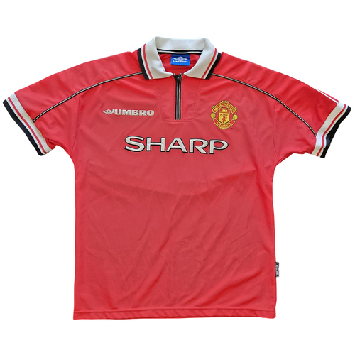 1998/00 Manchester United Home Size L Beckham - back view