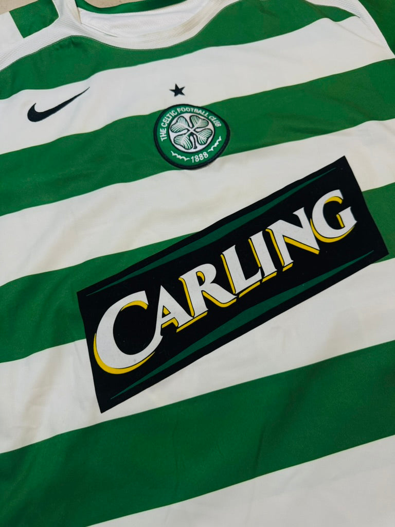 2005/06 Celtic FC Home Size L Keane - close-up detail