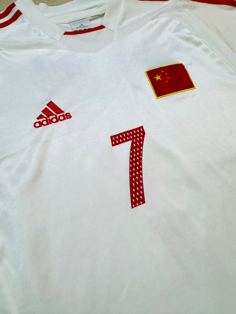 2004/05 China Away Size M J H Sun - close-up detail