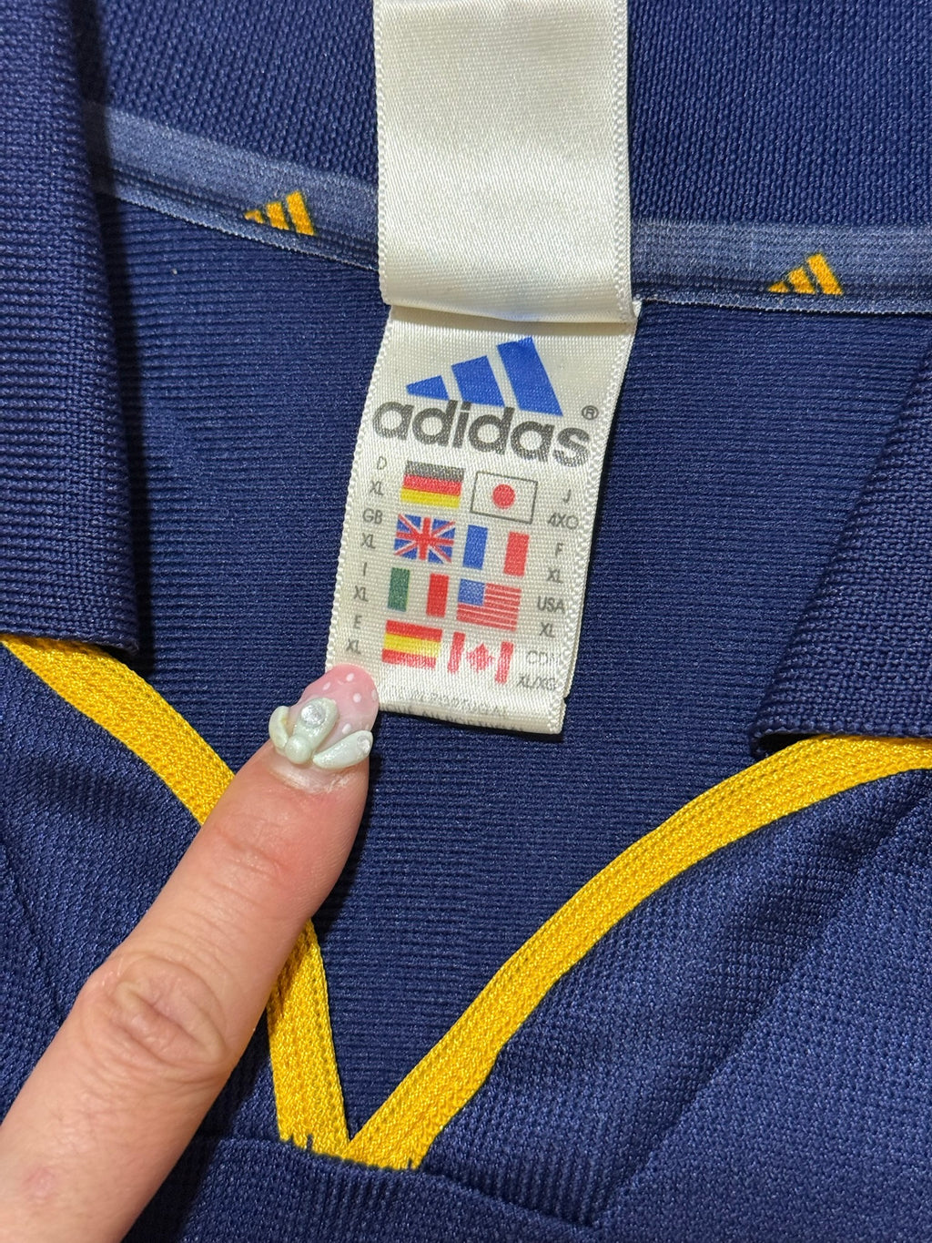 2000/01 Ajax FC Away Size XL - label detail