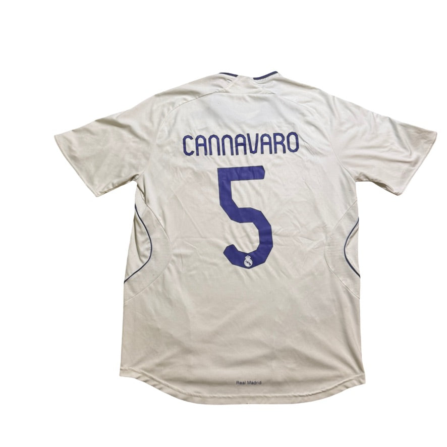2007/08 Real Madrid Home Size M Cannavaro - front view