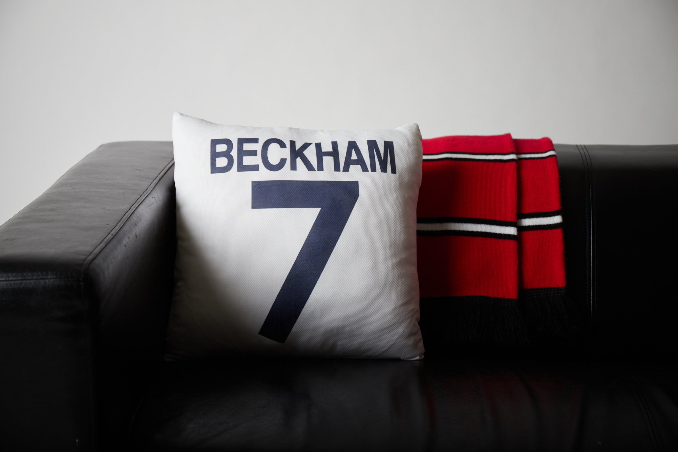 Upcycled Pillow: Becks - front view