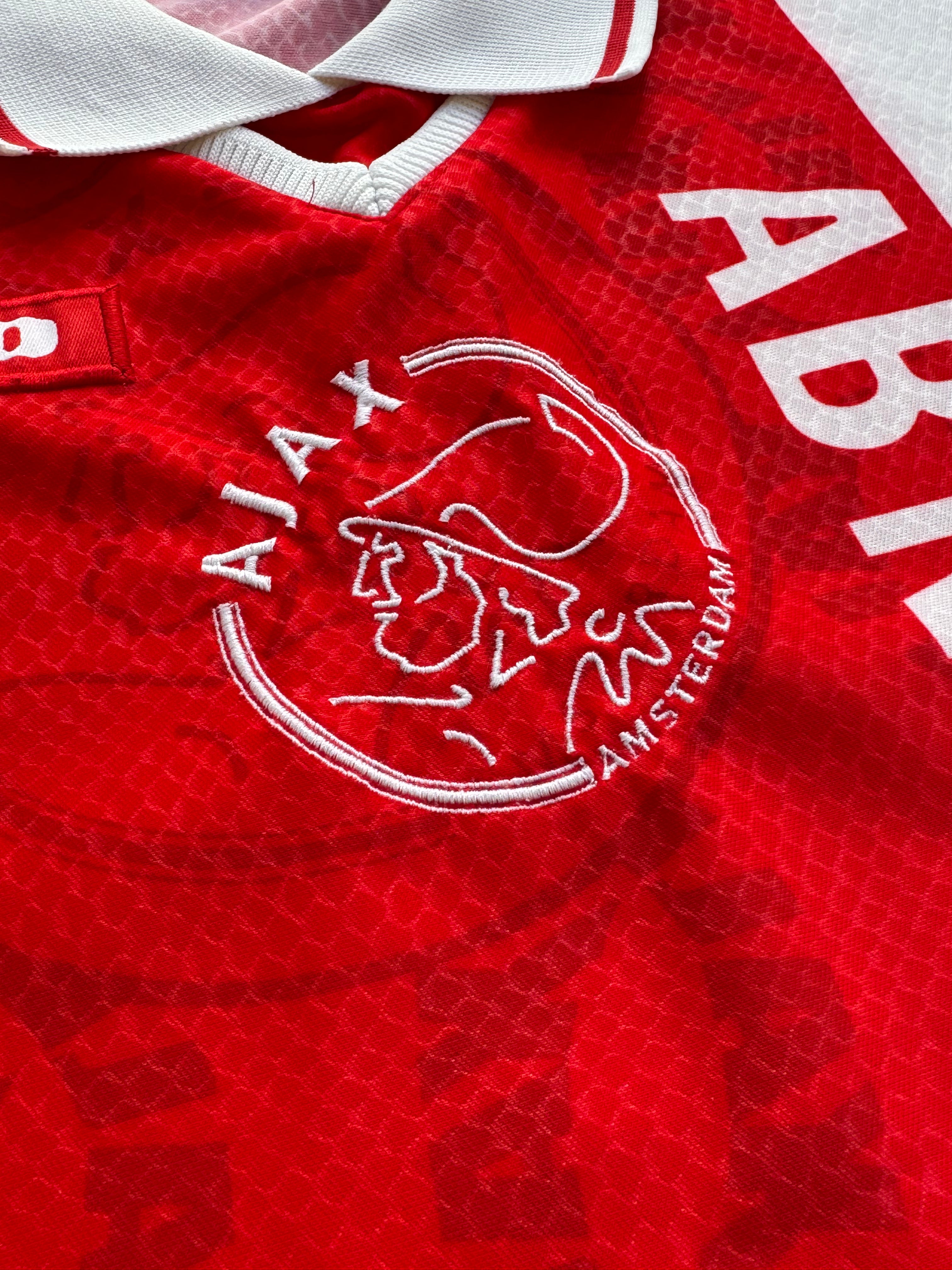 1998/99 Ajax Home Size L - label detail