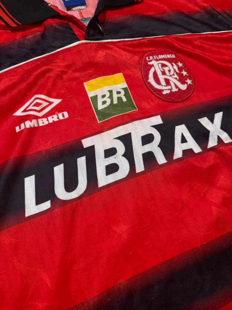 1997/98 Flamengo Home Size L Romario - close-up detail