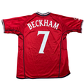 2002/04 England Away Size M Beckham - front view