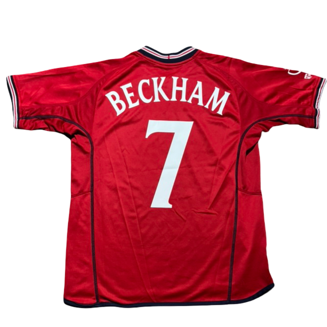 2002/04 England Away Size M Beckham - front view