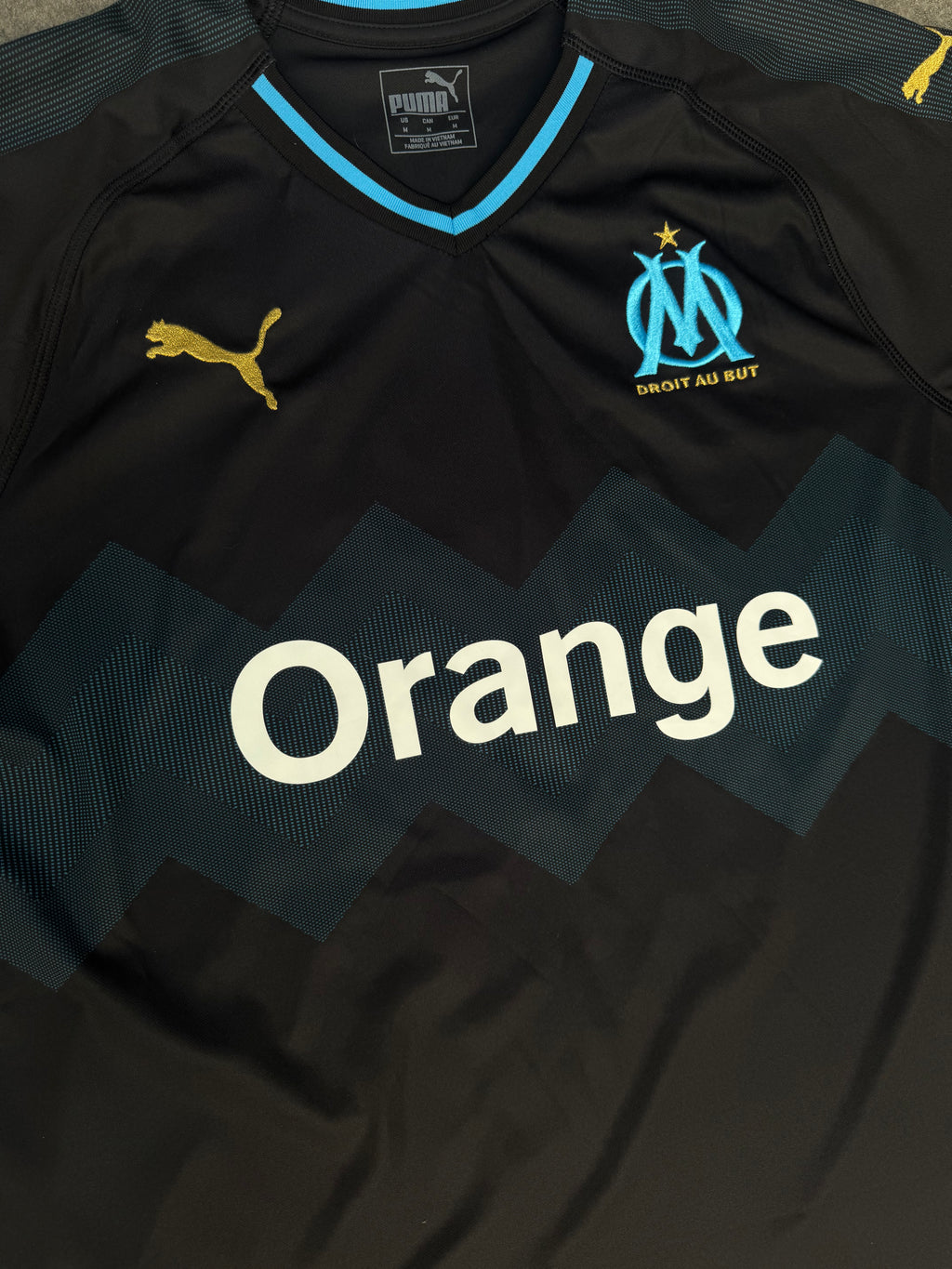 2018/19 Olympique Marseille Away Size M Payet - close-up detail