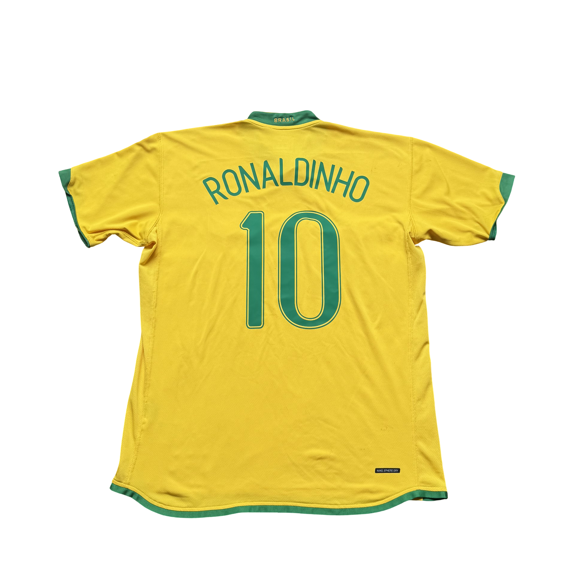 2006/07 Brazil Home Size L Ronaldinho - front view