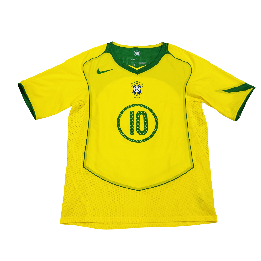 2004/05 Brazil Reissue Home Size L Ronaldinho