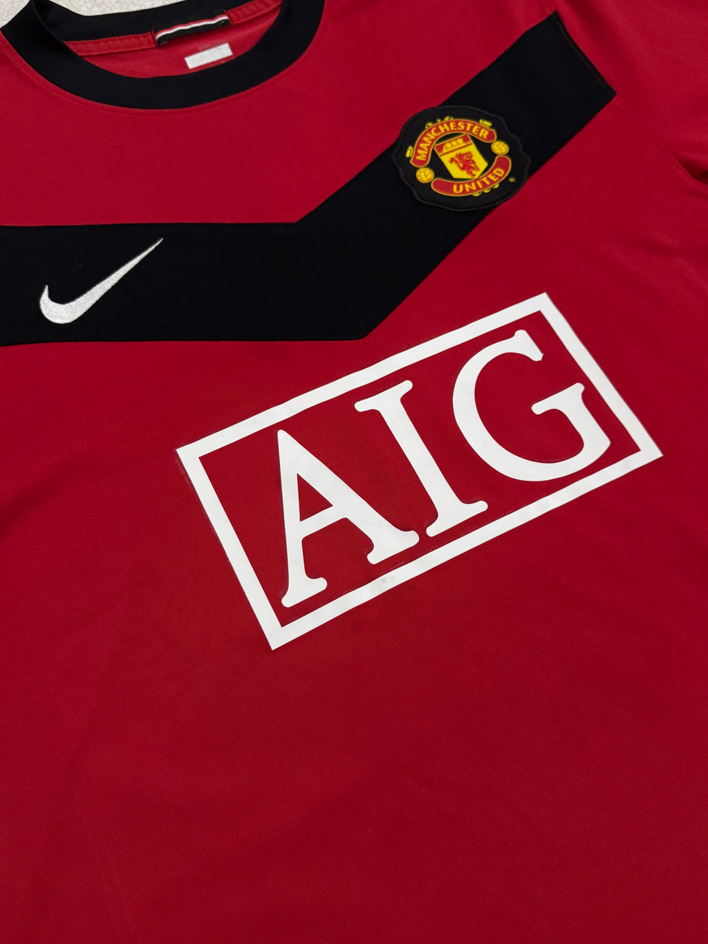 2009/10 Manchester United Home Size L Berbatov - close-up detail