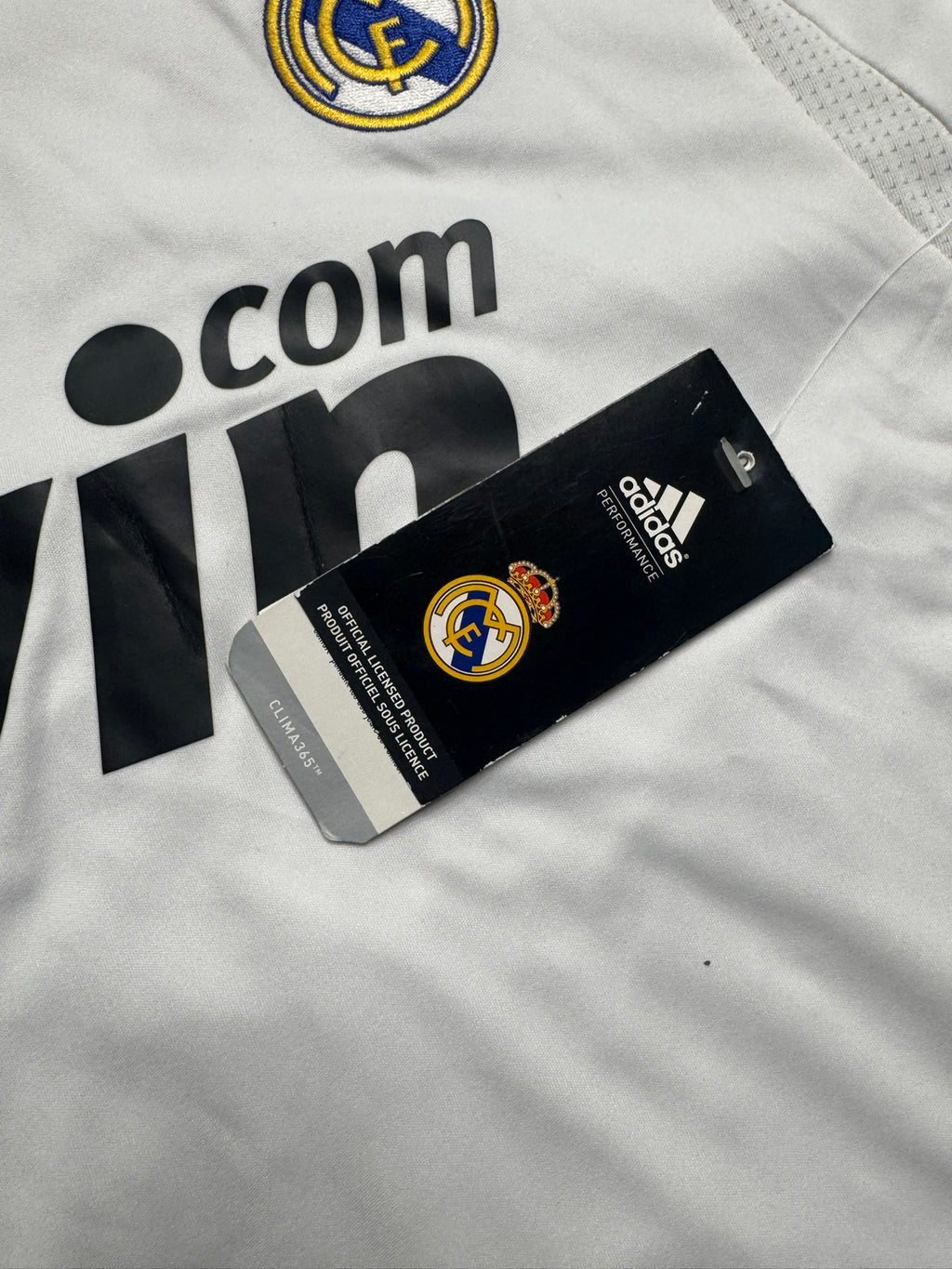 2007/08 Real Madrid Home Size XL Van Nistelrooy BNWT - label detail