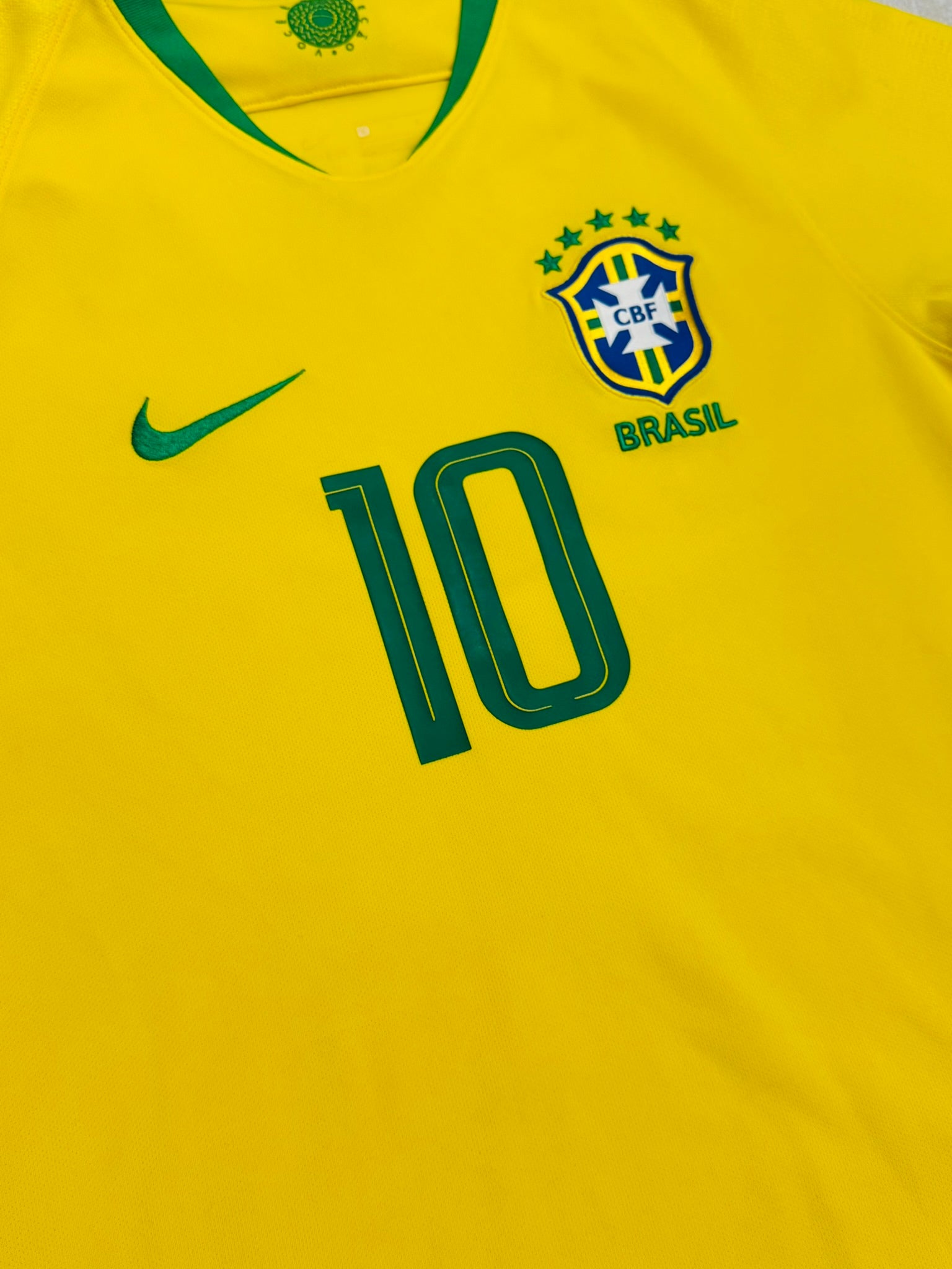 2018/19 Brazil Home Size S Neymar - close-up detail