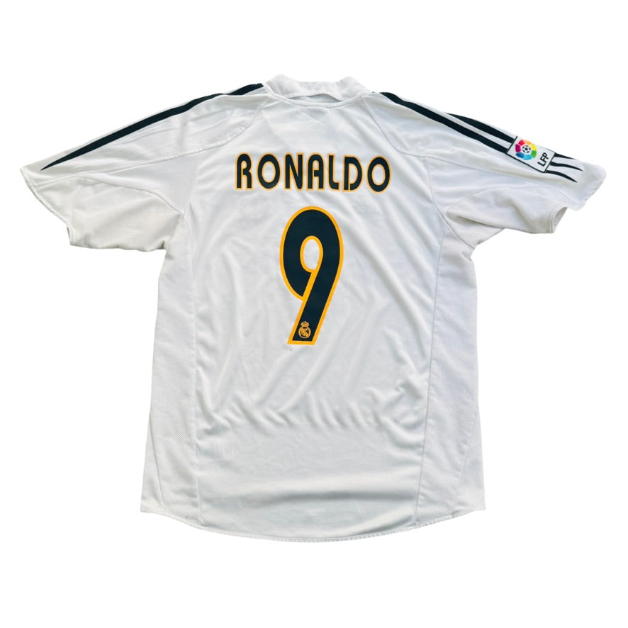 2004/05 Real Madrid Home Size M Ronaldo - front view