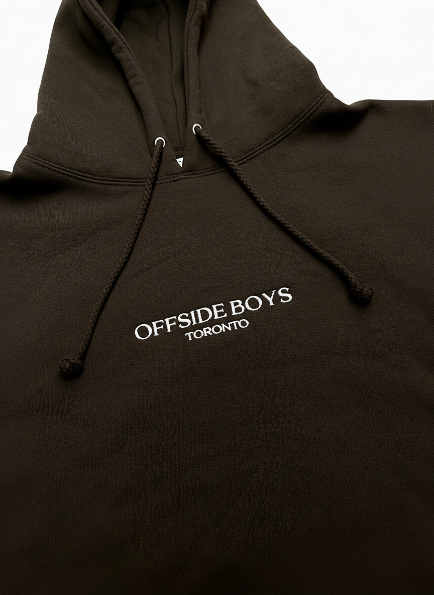 OB Embroidered Hoodie - Brown
