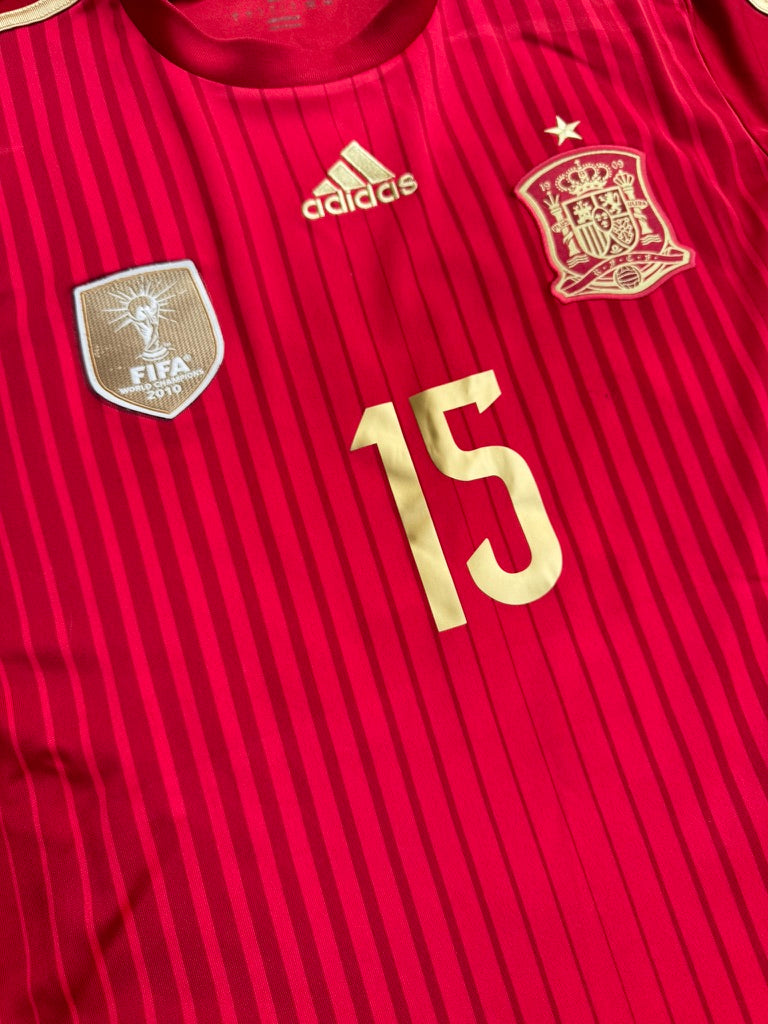 2014/16 Spain Home Size L Ramos - close-up detail