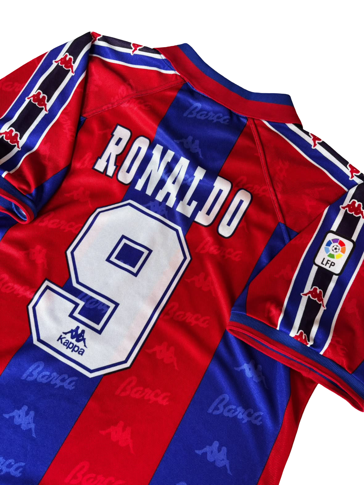 1995/97 FC Barcelona Home Size XL Ronaldo Player Issue