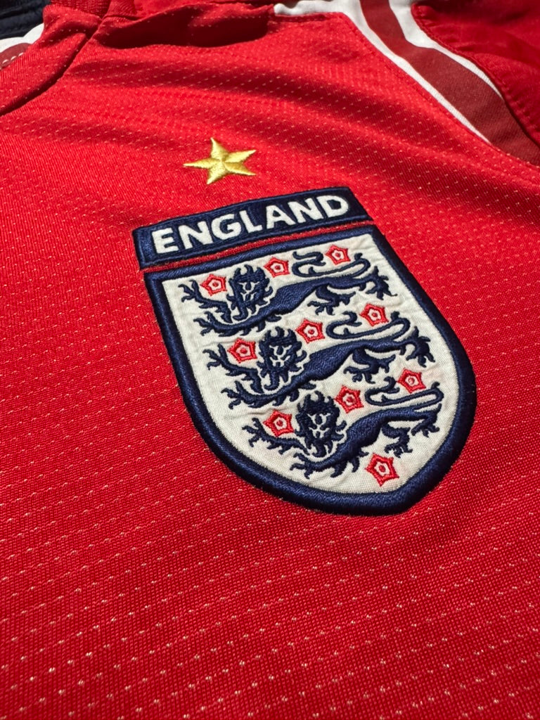 2006/08 England Away Size S Rooney - label detail